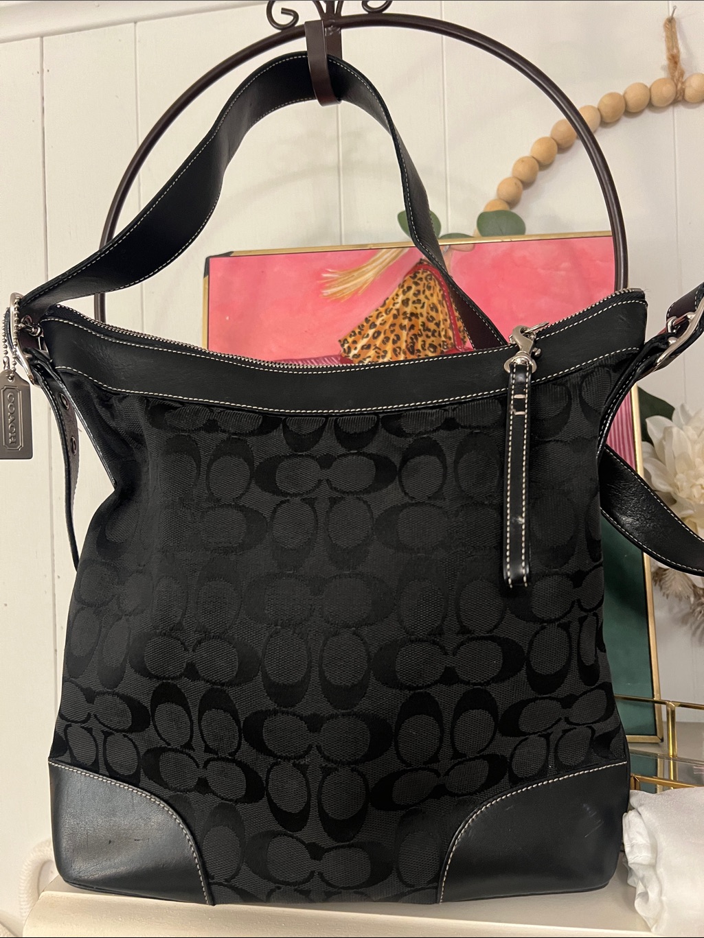 Coach Signature Jacquard Medium Slim Duffel Bag- F2k-6246